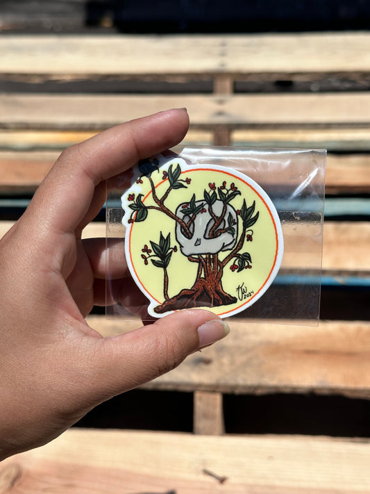 Skull Garden Sticker