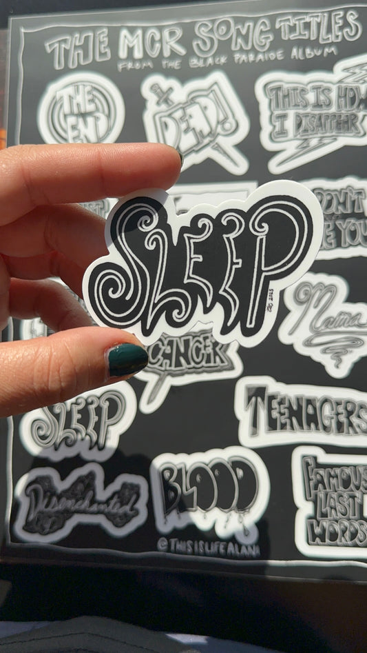 Just go to Sleep Sticker