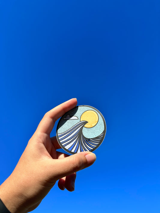 "The Wave" Sticker