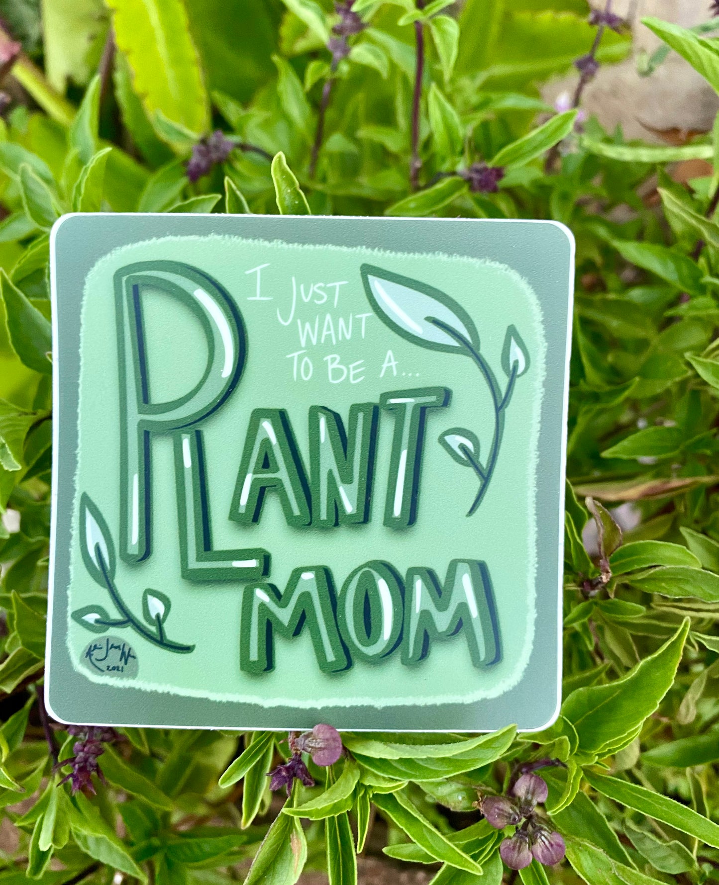 "Plant Mom" Sticker