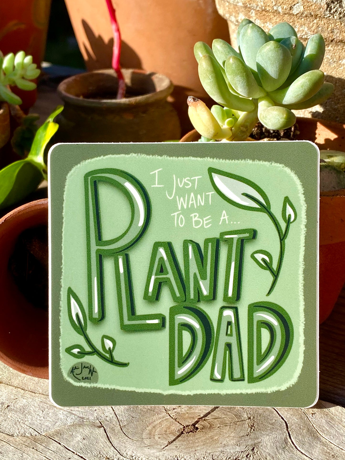 "Plant Dad" Sticker