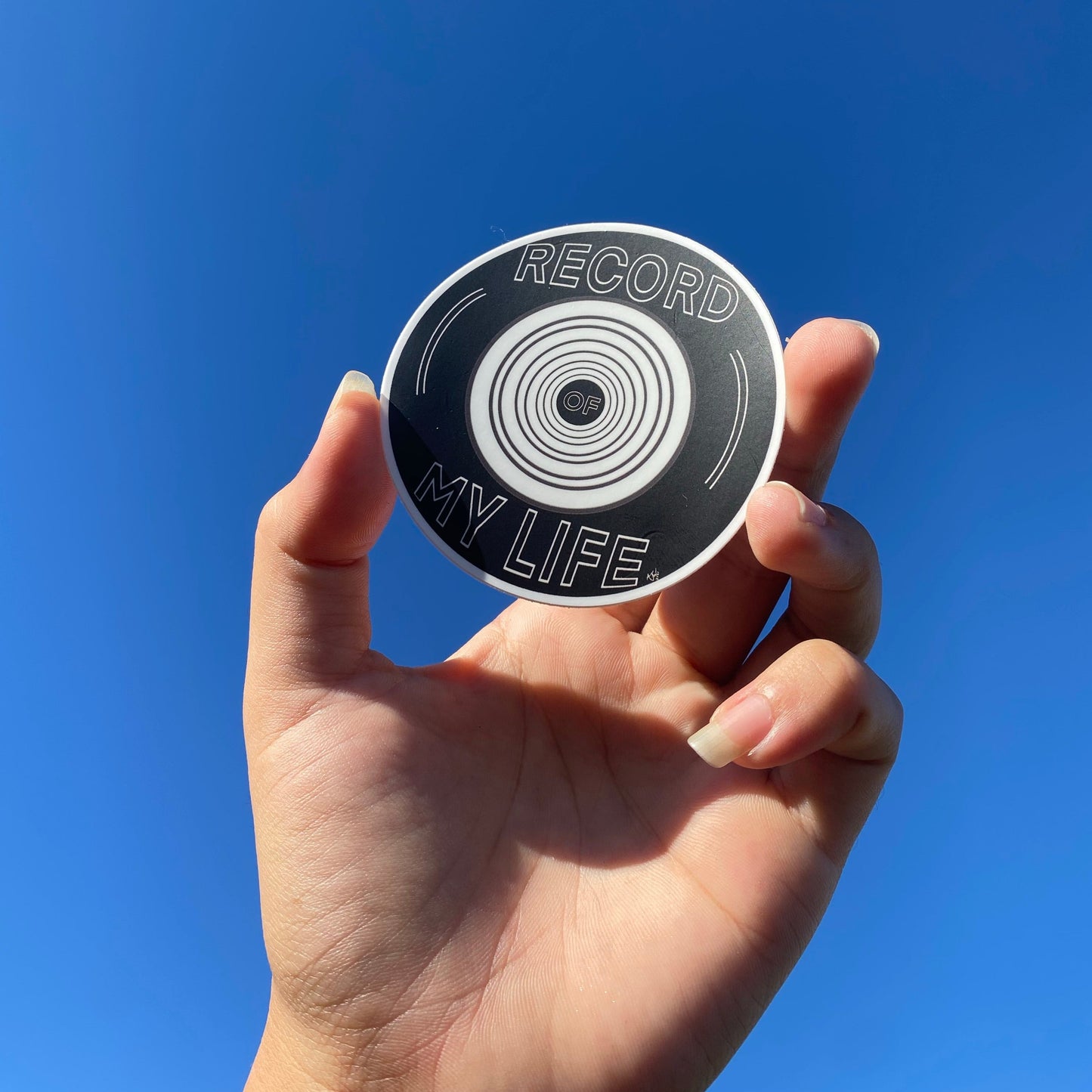 “Record of My Life” Sticker