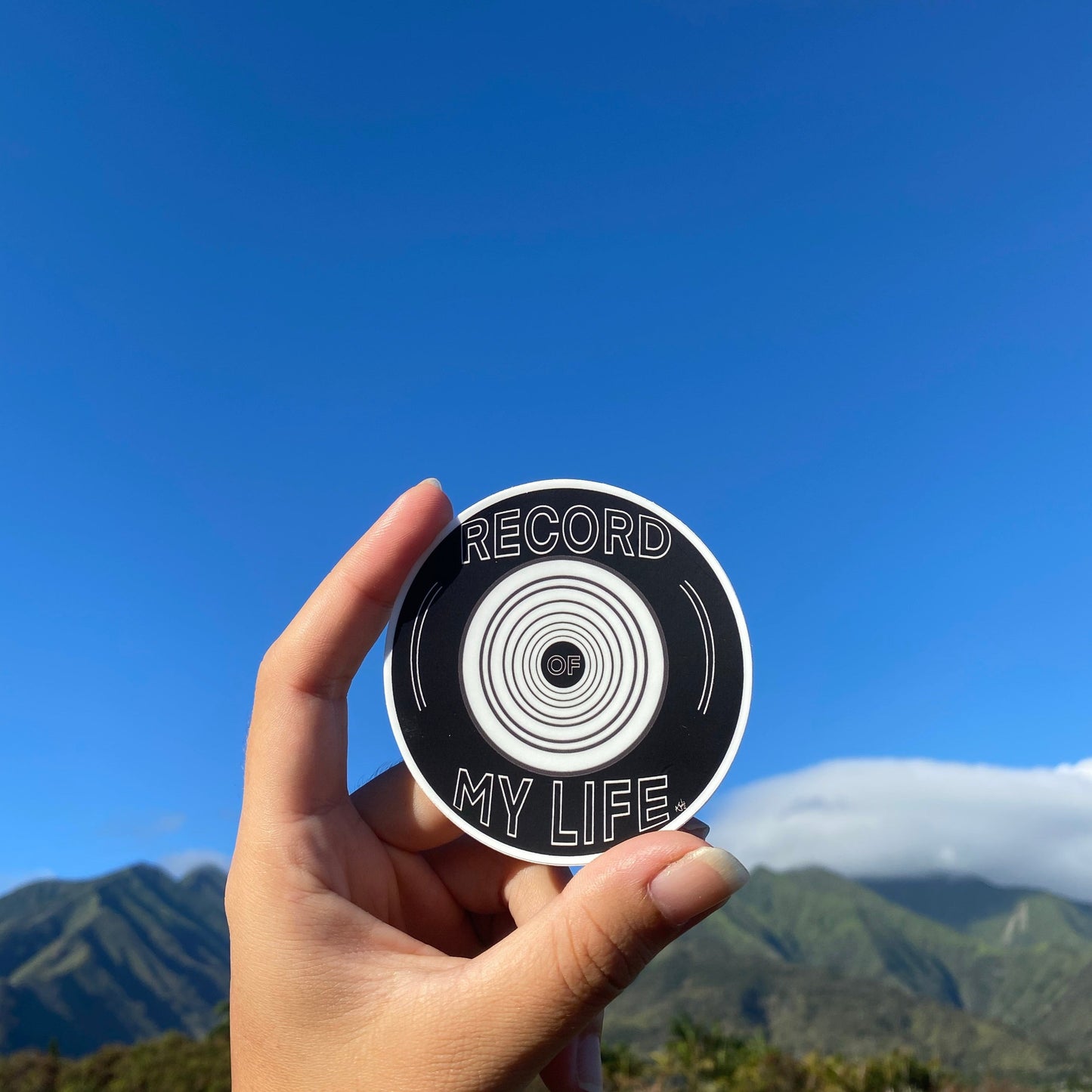 “Record of My Life” Sticker