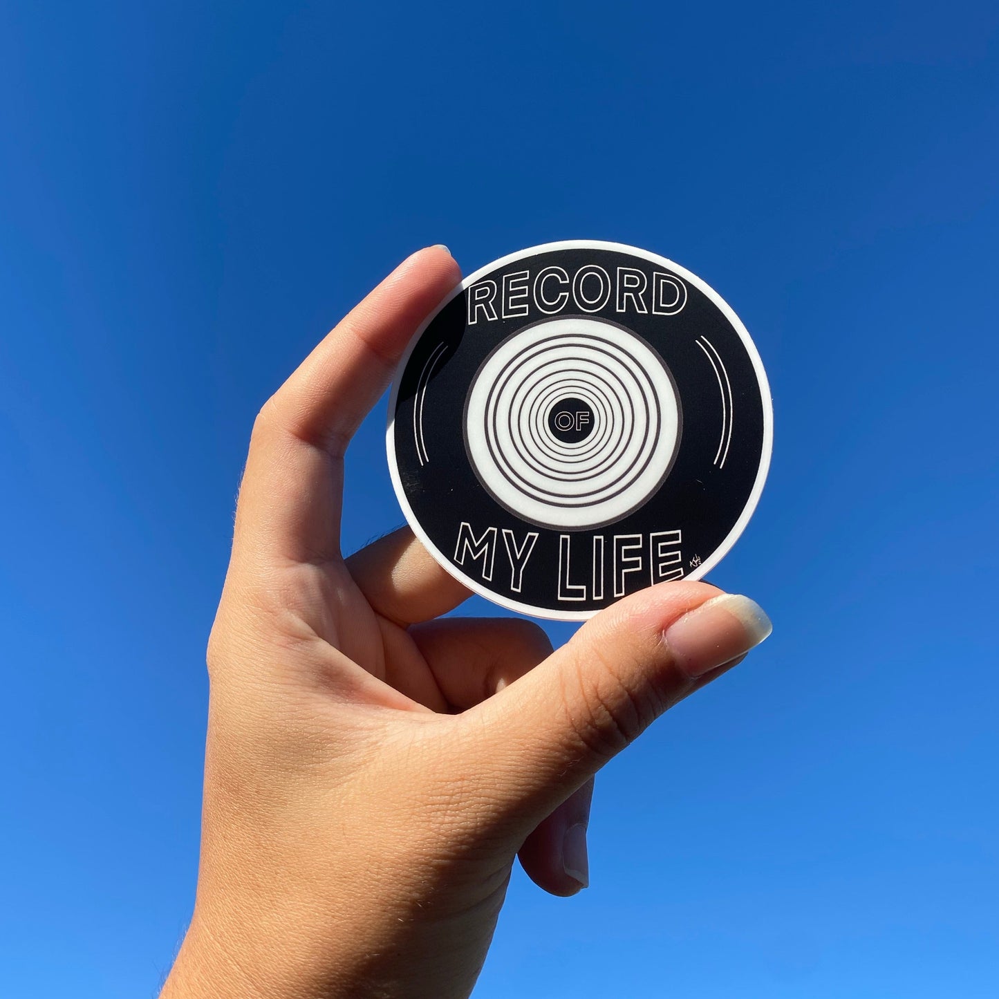 “Record of My Life” Sticker
