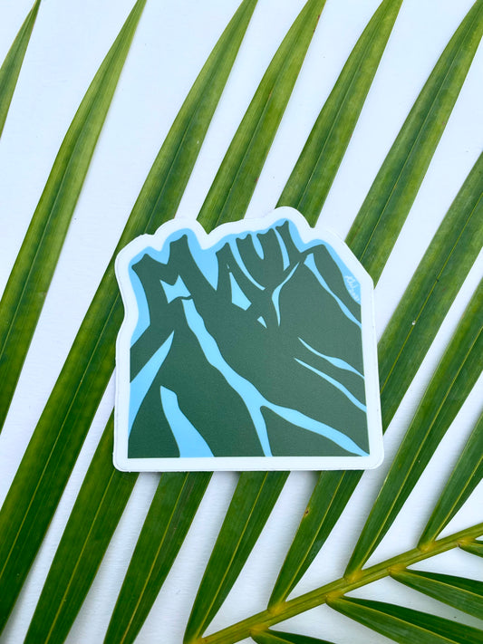 "Maui" Mountains Sticker