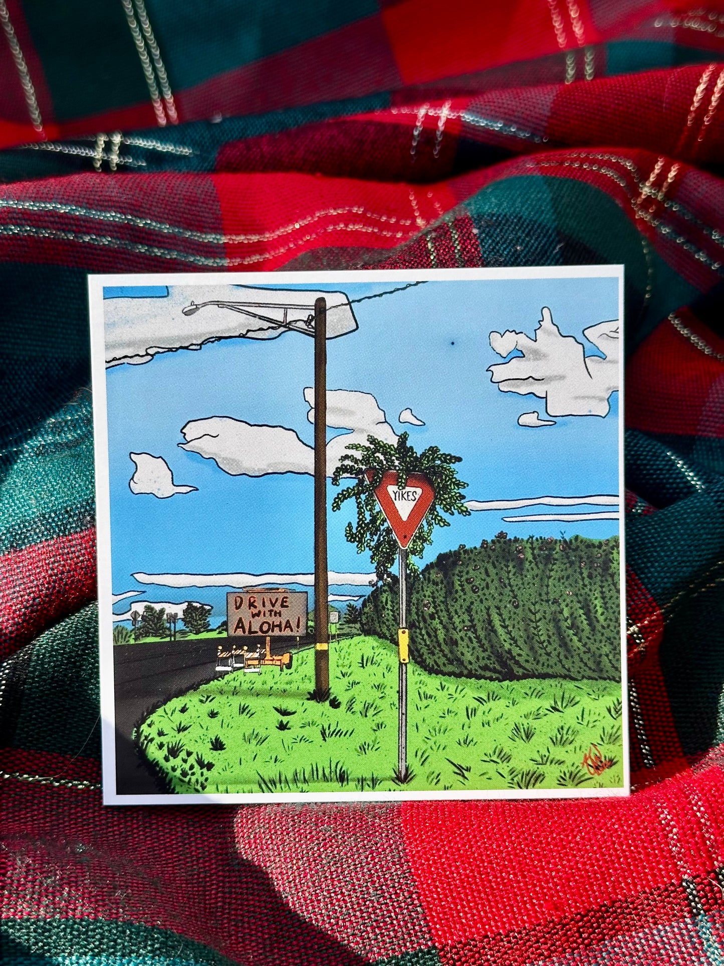 “Drive with Aloha” Mini Glossy Print