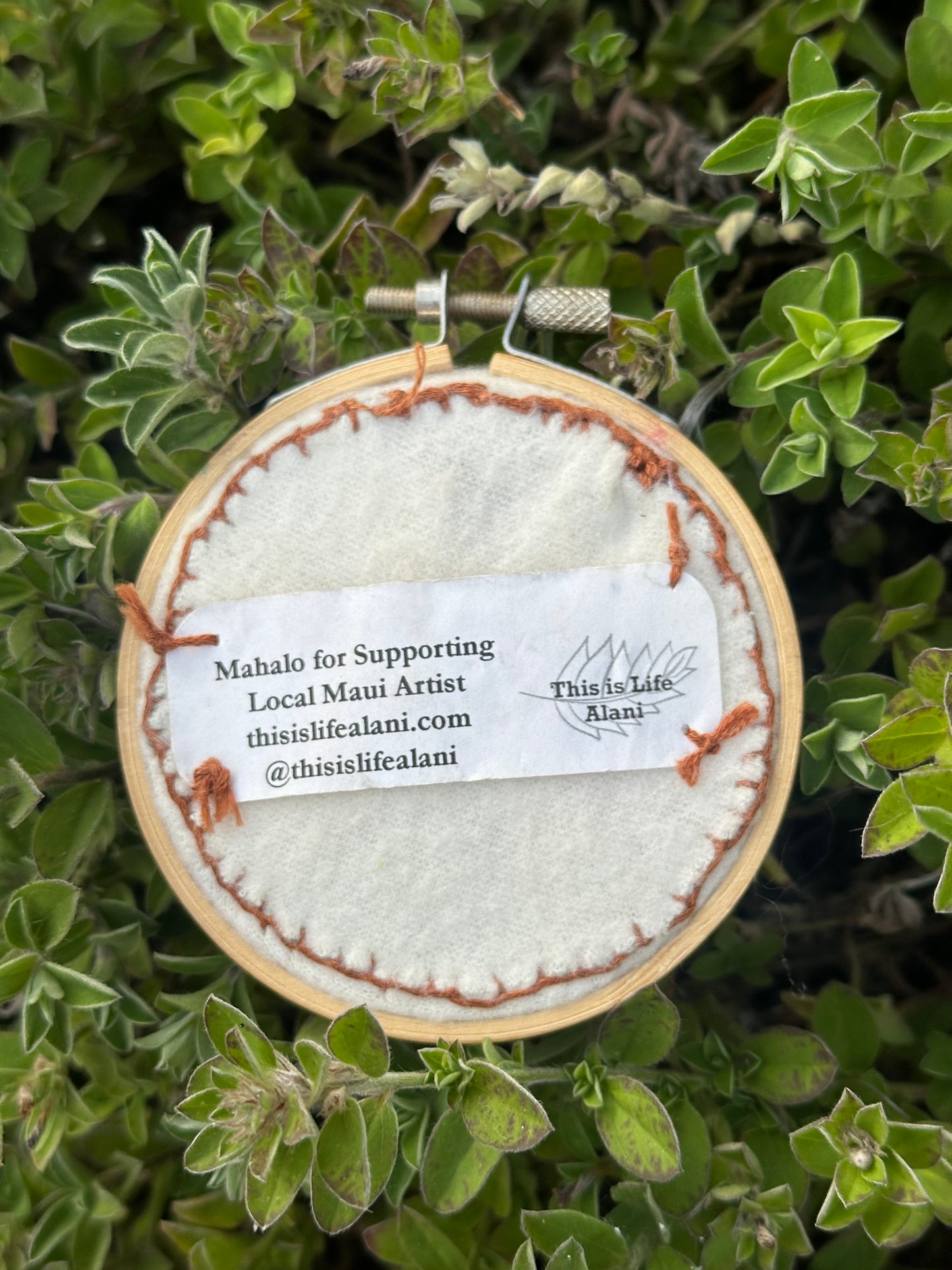 Autumn Gradient Hoop Casket Hand-Embroidered Artwork