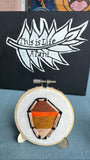 Coffin Autumn Gradient Hoop Hand-Embroidered Artwork