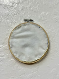 “Keep it Together” Hand Embroidered Hoop Art Canvas