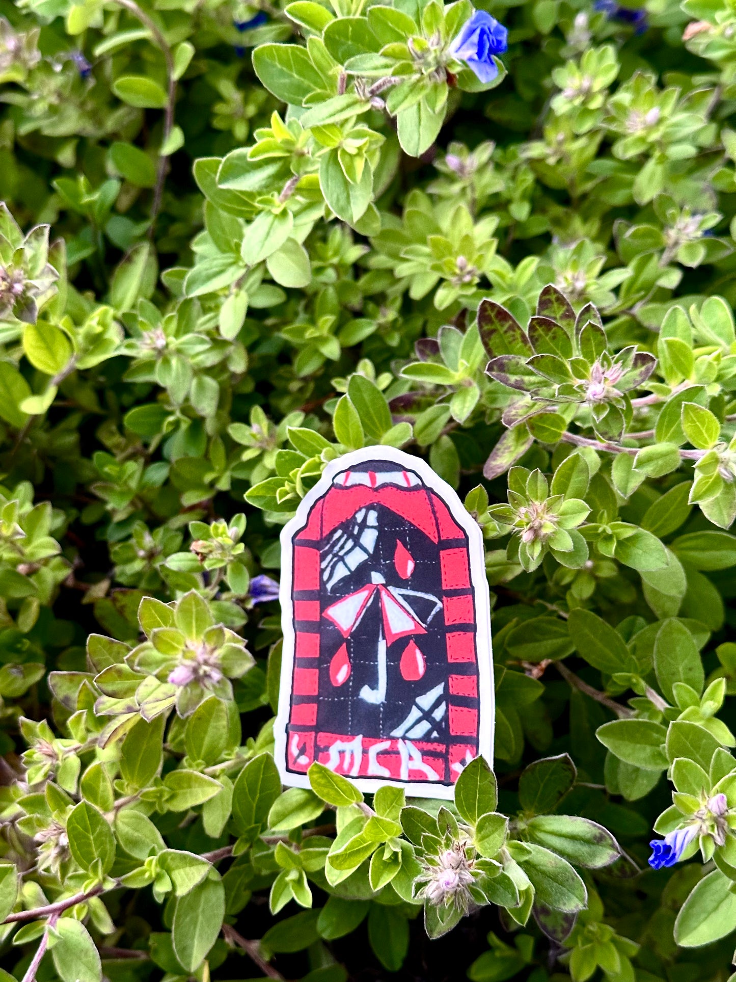 “When it Rains; Hold on Tight as the Sky will Fall” Die-Cut Sticker