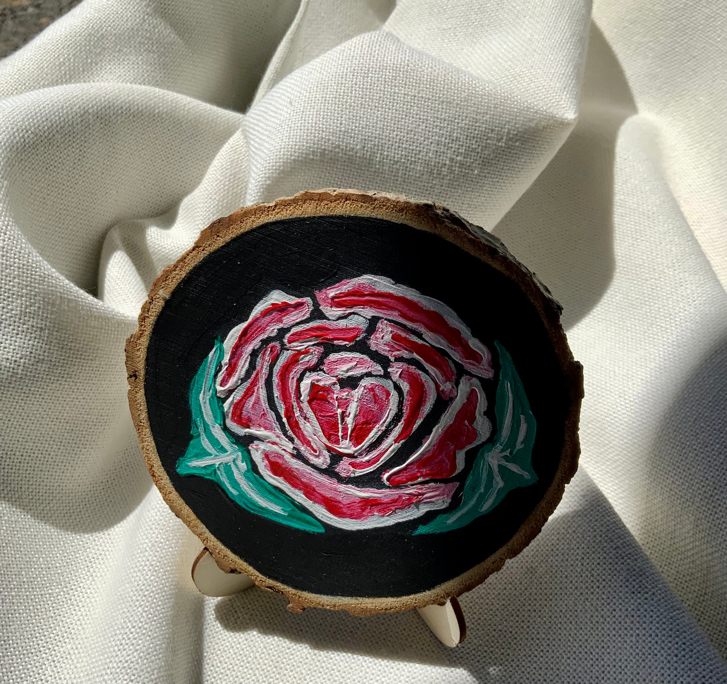 A Rose Wood Painting