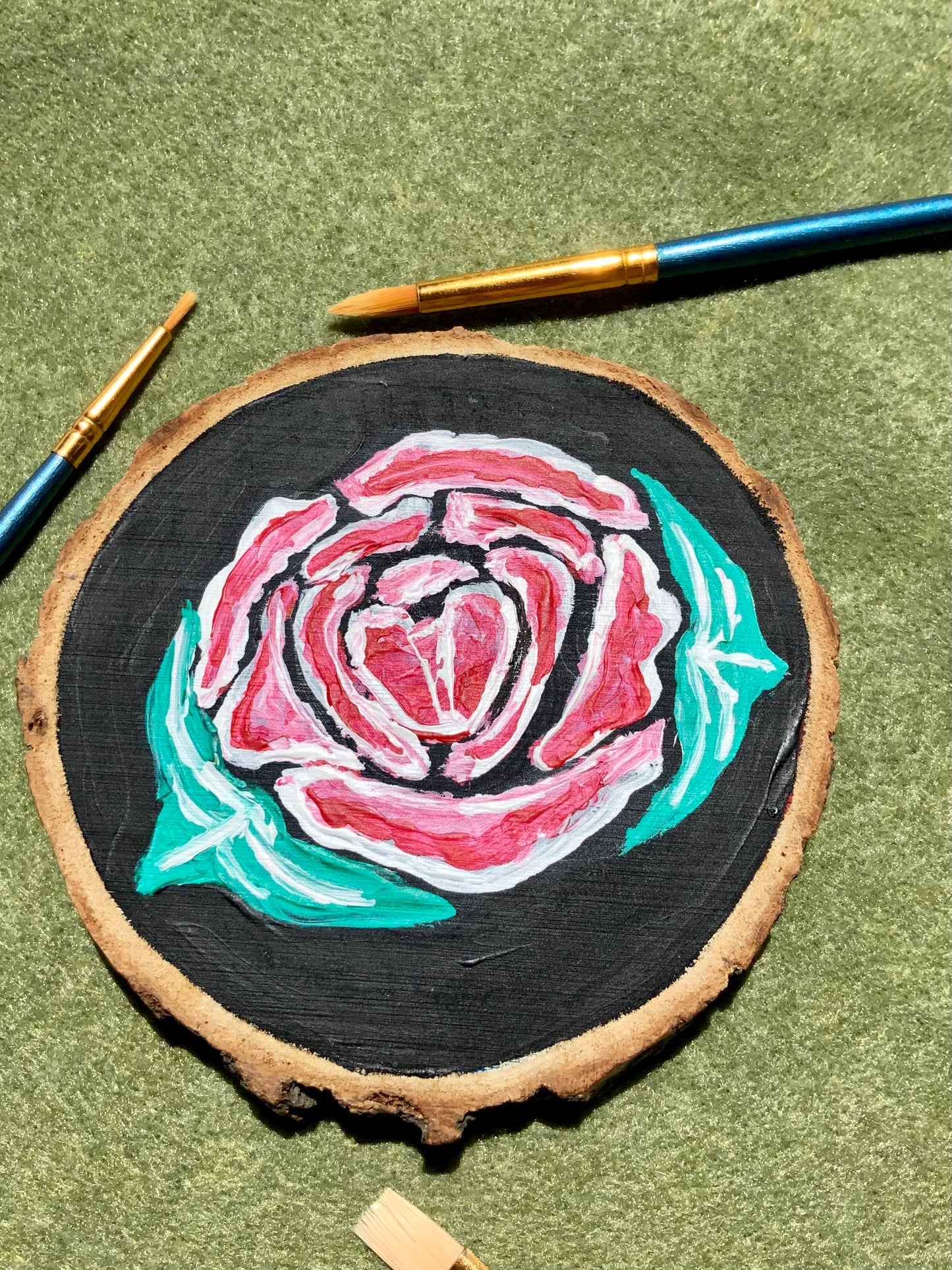 A Rose Wood Painting