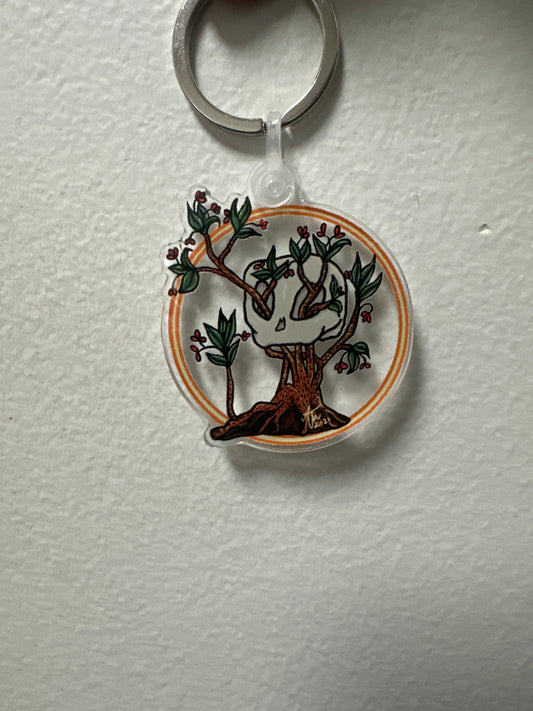 Skull Garden Acrylic Keychain