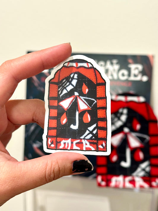 “When it Rains; Hold on Tight as the Sky will Fall” Die-Cut Sticker