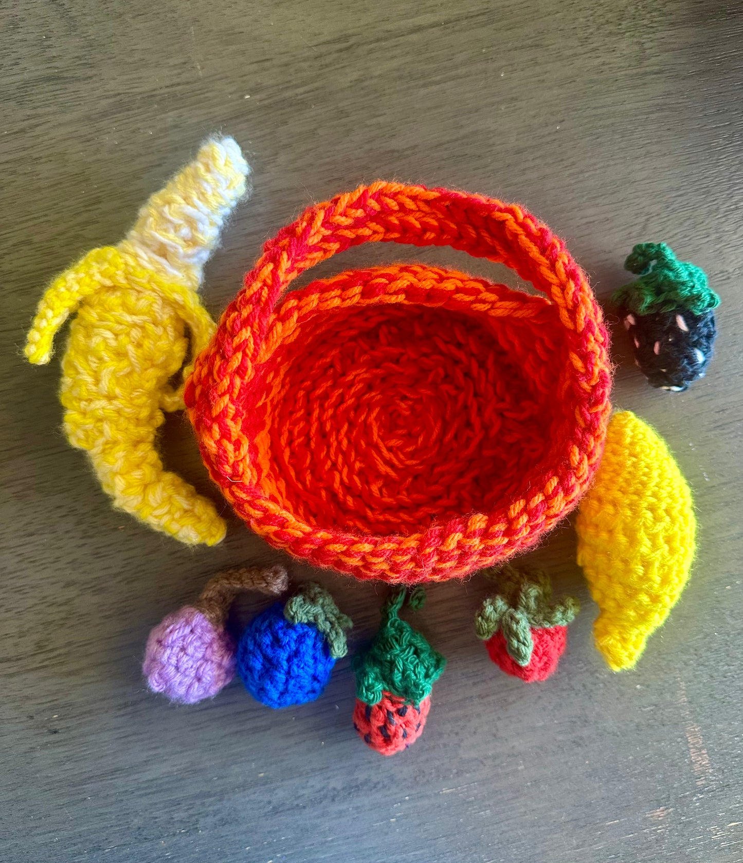 Crochet Fruit Basket