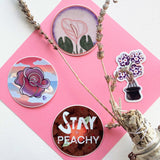 "Stay Peachy" Sticker