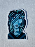 "The Blue Girl" Sticker