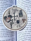 The Cross-Stitched “MCR” Albums Sticker