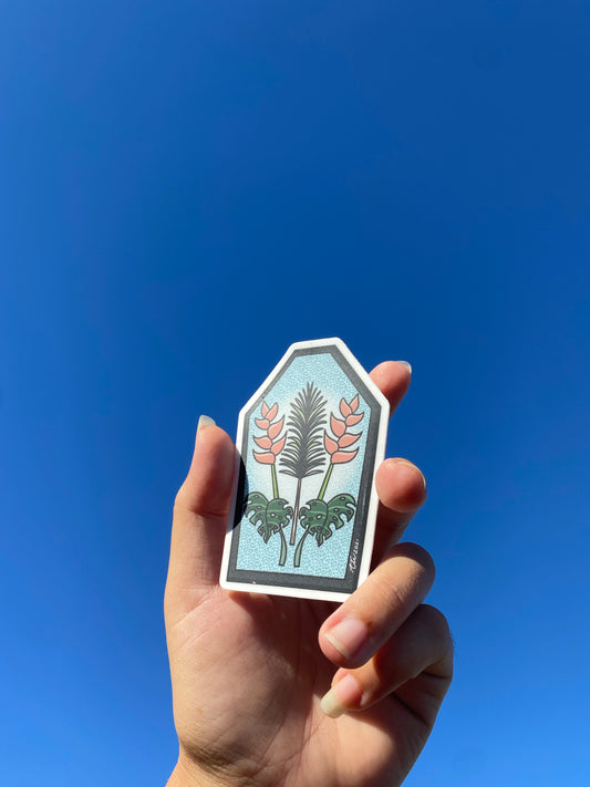 "Island Fusion" Tropical Sticker